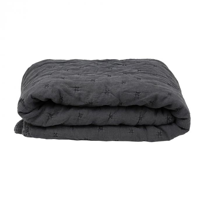 Florabelle Linen Quilted Coverlet Charcoal | Sleeping | app store dev @@ABC ///[option4] 十月五日 11:53 