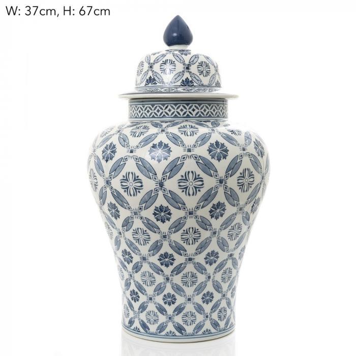 Florabelle Ling Ginger Jar 37x37x67cm Blue White | Accessories | app store dev @@ABC ///[option4] 十月五日 11:53 