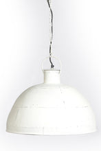 Load image into Gallery viewer, Zaffero Granada Medium - Vintage White - Iron Riveted Dome Pendant Light | Lighting | app store dev @@ABC ///[option4] 十月五日 11:53 
