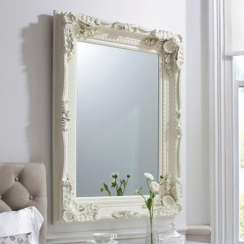 Bodhi Carved Alexandre Mirror Cream 1200x895mm | Mirrors | app store dev @@ABC ///[option4] 十月五日 11:53 
