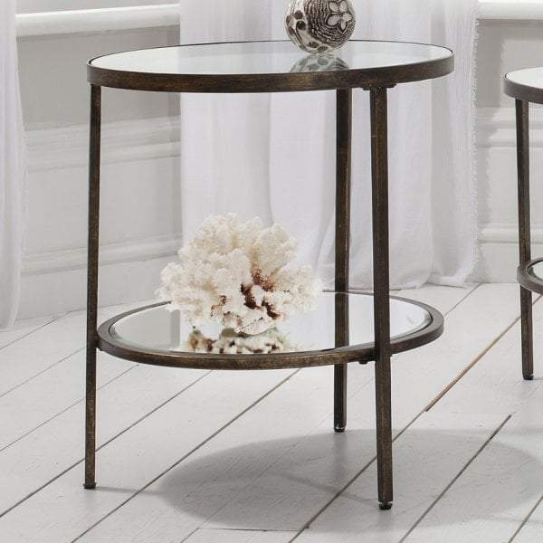 Bodhi Hamza Bronze Metal and Glass Side Table | Side Tables and Occasional | app store dev @@ABC ///[option4] 十月五日 11:53 