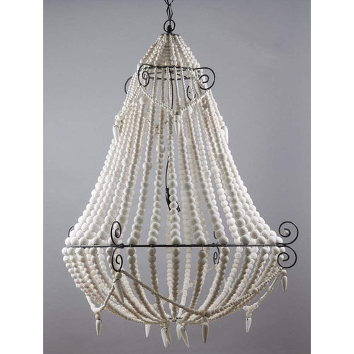 Emac & Lawton Beaded Chandelier Large White | Chandeliers and Ceiling Lights | app store dev @@ABC ///[option4] 十月五日 11:53 