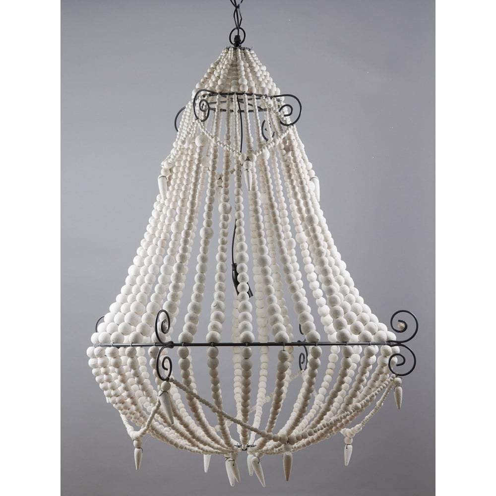 Emac & Lawton Beaded Chandelier Large White | Chandeliers and Ceiling Lights | app store dev @@ABC ///[option4] 十月五日 11:53 