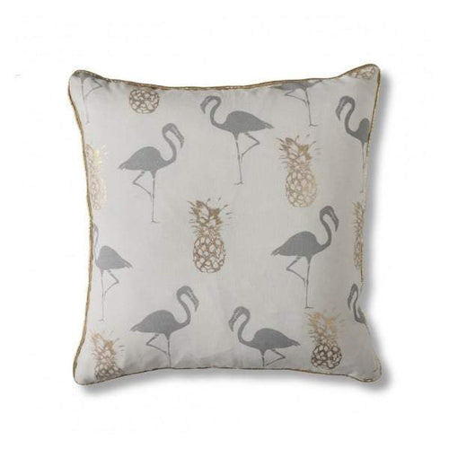 Bodhi Flamingo & Pineapples Cushion Grey W450 x H450mm | Cushions | app store dev @@ABC ///[option4] 十月五日 11:53 