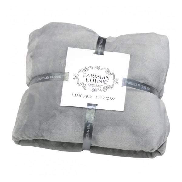 Parisian House Flannel Fleece Throw Grey 1400x1800mm | Throws | app store dev @@ABC ///[option4] 十月五日 11:53 