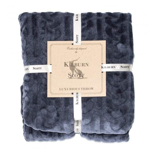 Kilburn & Scott Cable Fleece Throw Inky Blue 1400x1800mm | Throws | app store dev @@ABC ///[option4] 十月五日 11:53 