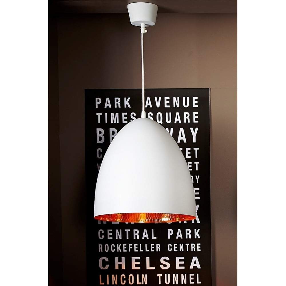 Emac & Lawton Egg Ceiling Lamp White Copper | Chandeliers and Ceiling Lights | app store dev @@ABC ///[option4] 十月五日 11:53 