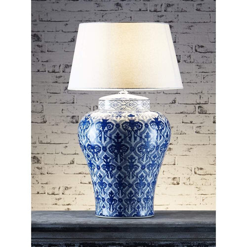 Emac & Lawton Churchill Table Lamp Base Blue/White | Table Lamps | app store dev @@ABC ///[option4] 十月五日 11:53 