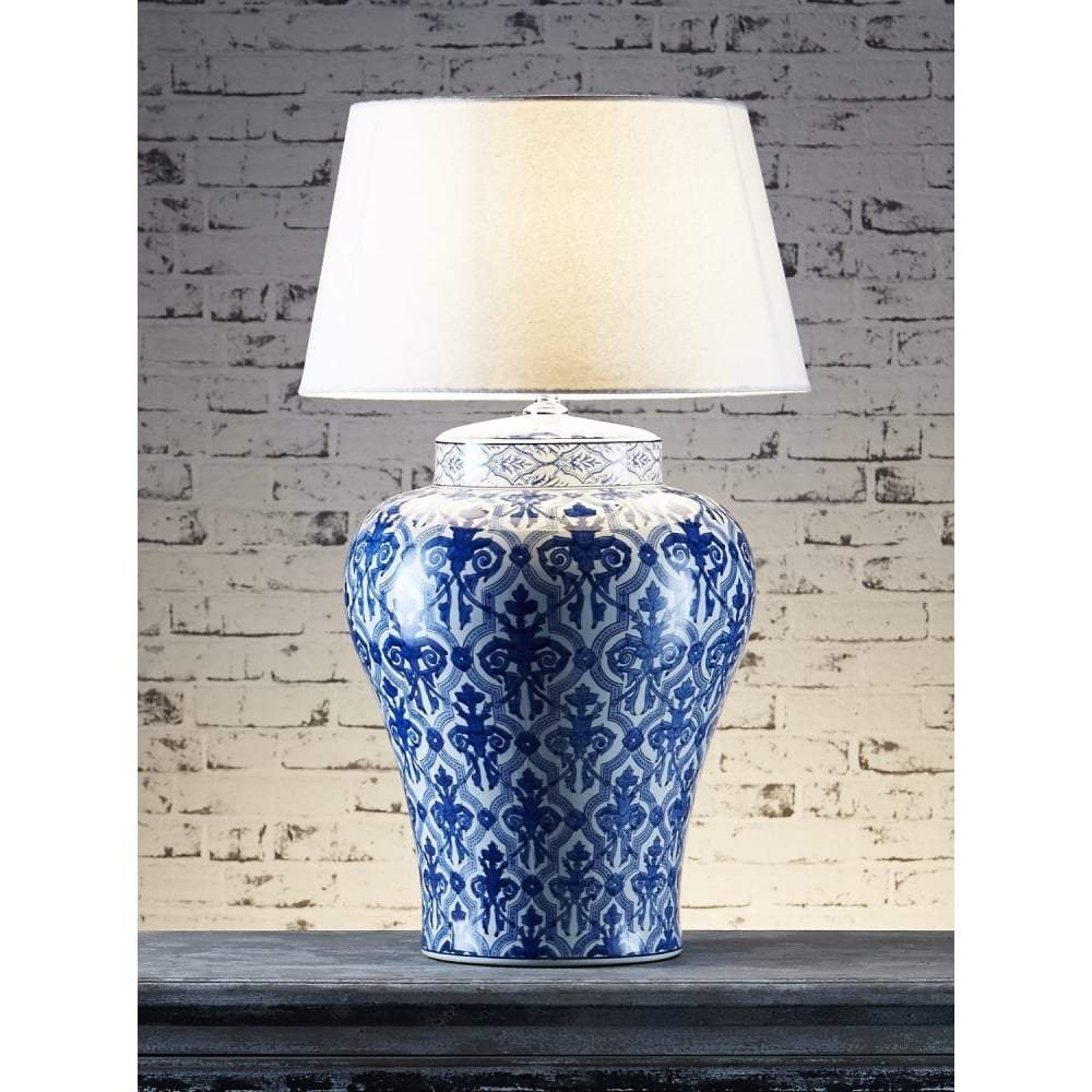 Emac & Lawton Churchill Table Lamp Base Blue/White | Table Lamps | app store dev @@ABC ///[option4] 十月五日 11:53 