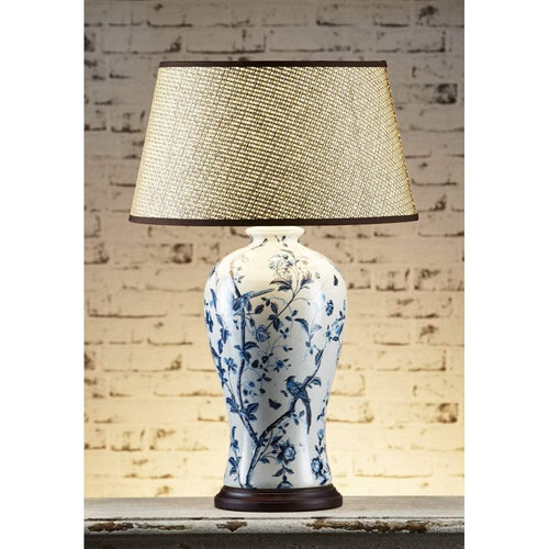 Emac & Lawton Ashleigh Table Lamp Base Blue/White | Table Lamps | app store dev @@ABC ///[option4] 十月五日 11:53 