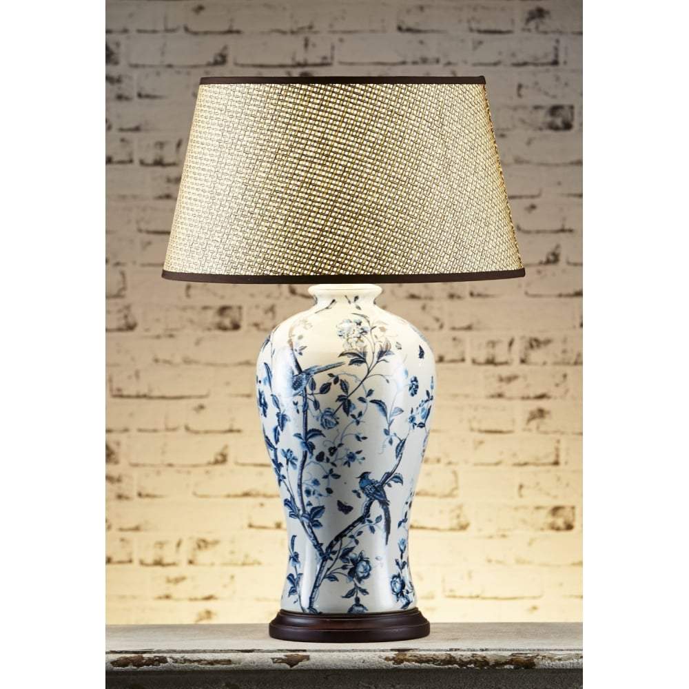 Emac & Lawton Ashleigh Table Lamp Base Blue/White | Table Lamps | app store dev @@ABC ///[option4] 十月五日 11:53 
