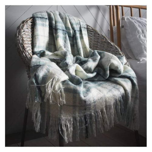 Bodhi Check Mohair Throw Duckegg W1300 x H1800mm | Throws | app store dev @@ABC ///[option4] 十月五日 11:53 