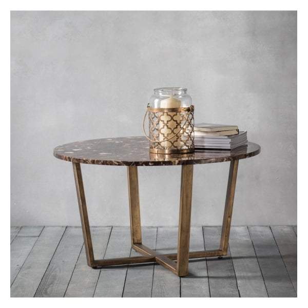 Hudson Living Essen Round Coffee Table Marble W800 x D800 x H460mm | Coffee Tables | app store dev @@ABC ///[option4] 十月五日 11:53 