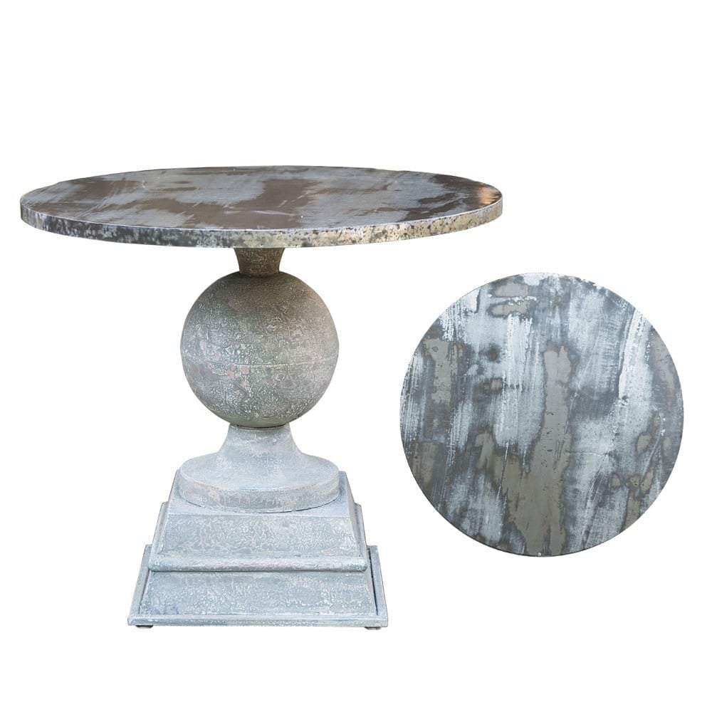 Emac & Lawton Dining Table Rnd Metal 90X90X78 Sil Pewt | Dining Tables | app store dev @@ABC ///[option4] 十月五日 11:53 