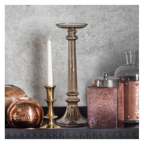 Bodhi Handler Large Candleholder Brown Lustre Glass | Candle Holders | app store dev @@ABC ///[option4] 十月五日 11:53 