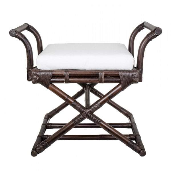 Emac & Lawton Bahamas Cross Leg Stool w Cushion Brn | Seating | app store dev @@ABC ///[option4] 十月五日 11:53 