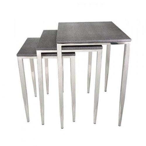 Emac & Lawton Alor Set 3 Shagreen Tables | Side Tables and Occasional | app store dev @@ABC ///[option4] 十月五日 11:53 