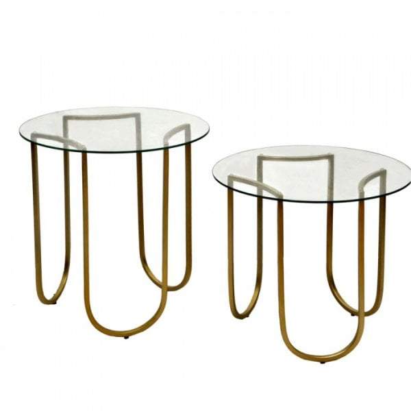 Emac & Lawton Chanel Side Table Set of 2 Gold Finish | Side Tables and Occasional | app store dev @@ABC ///[option4] 十月五日 11:53 