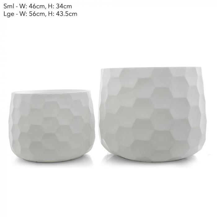 Florabelle Honeycomb Pot Set/2 Lge White | Accessories | app store dev @@ABC ///[option4] 十月五日 11:53 