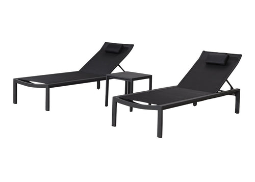 IndoSoul Florida 3 Piece Chaise Lounge Set in Charcoal | Outdoors | app store dev @@ABC ///[option4] 十月五日 11:53 