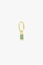 Load image into Gallery viewer, Aqua bay drop earring gold plated
