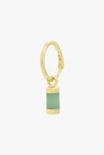 Load image into Gallery viewer, Aqua bay drop earring gold plated
