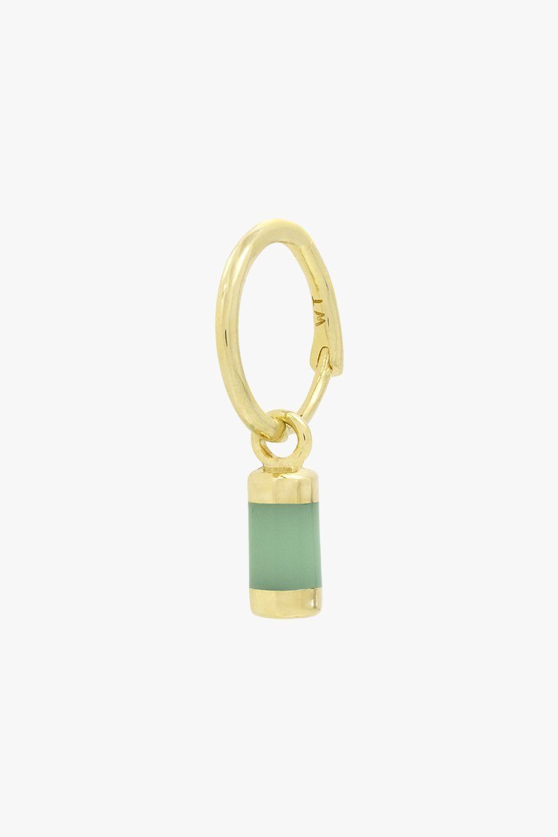 Aqua bay drop earring gold plated