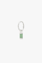 Load image into Gallery viewer, Aqua bay drop earring silver
