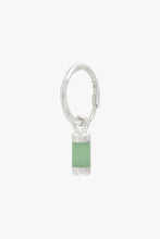 Load image into Gallery viewer, Aqua bay drop earring silver
