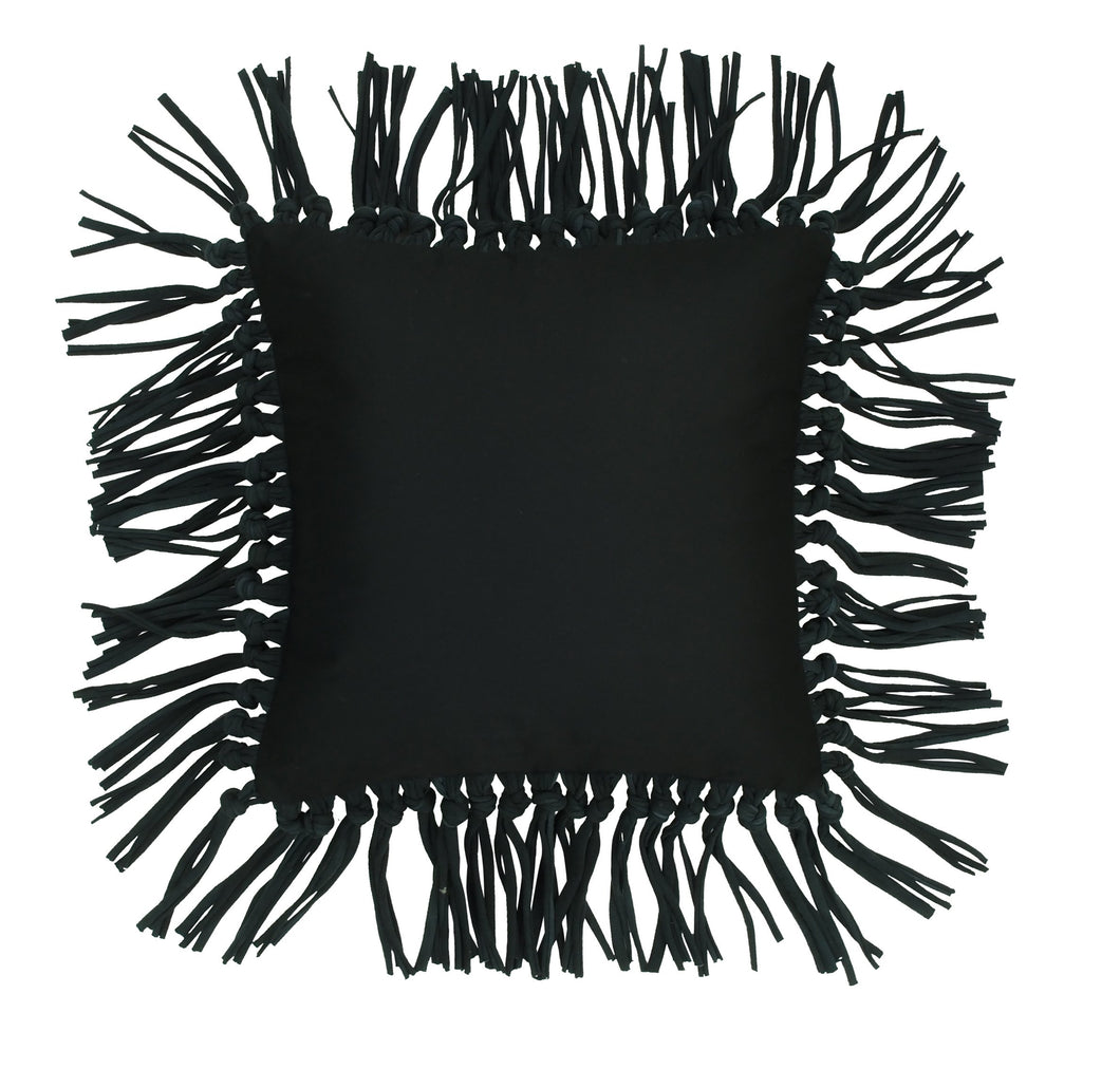 MRD Home Denna Fringe Cushion Black | Accessories | app store dev @@ABC ///[option4] 十月五日 11:53 