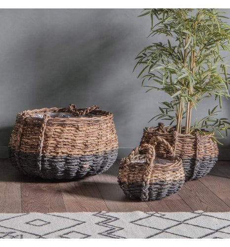 Parlane Elorza Baskets Black and Natural (Set of 3) | Storage | app store dev @@ABC ///[option4] 十月五日 11:53 