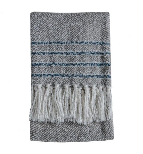 Bodhi Border Stripe Throw Grey | Accessories | app store dev @@ABC ///[option4] 十月五日 11:53 