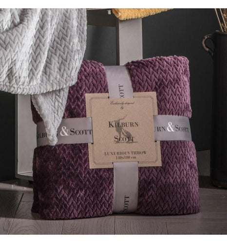 Bodhi Chevron Flannel Fleece Throw Plum | Accessories | app store dev @@ABC ///[option4] 十月五日 11:53 