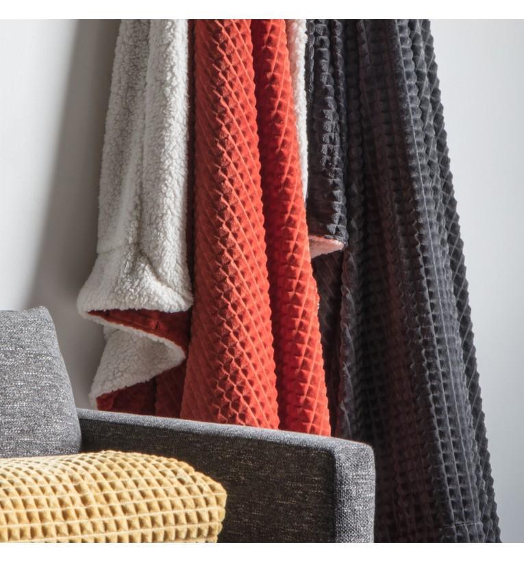 Bodhi Cubic Embossed Sherpa Throw B Orange | Accessories | app store dev @@ABC ///[option4] 十月五日 11:53 