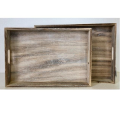 Liberty Homeware Brown Wash Timber Trays Set of 2 | Accessories | app store dev @@ABC ///[option4] 十月五日 11:53 