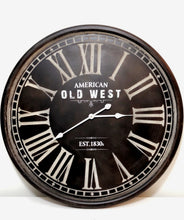 Load image into Gallery viewer, Liberty Homeware American Old West Black Wall Clock | Accessories | app store dev @@ABC ///[option4] 十月五日 11:53 
