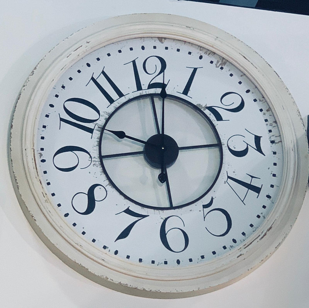 Liberty Homeware Creme & Black Timber Wall Clock | Accessories | app store dev @@ABC ///[option4] 十月五日 11:53 