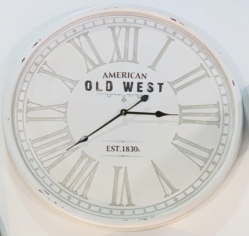 Liberty Homeware American Old West White Wall Clock | Accessories | app store dev @@ABC ///[option4] 十月五日 11:53 