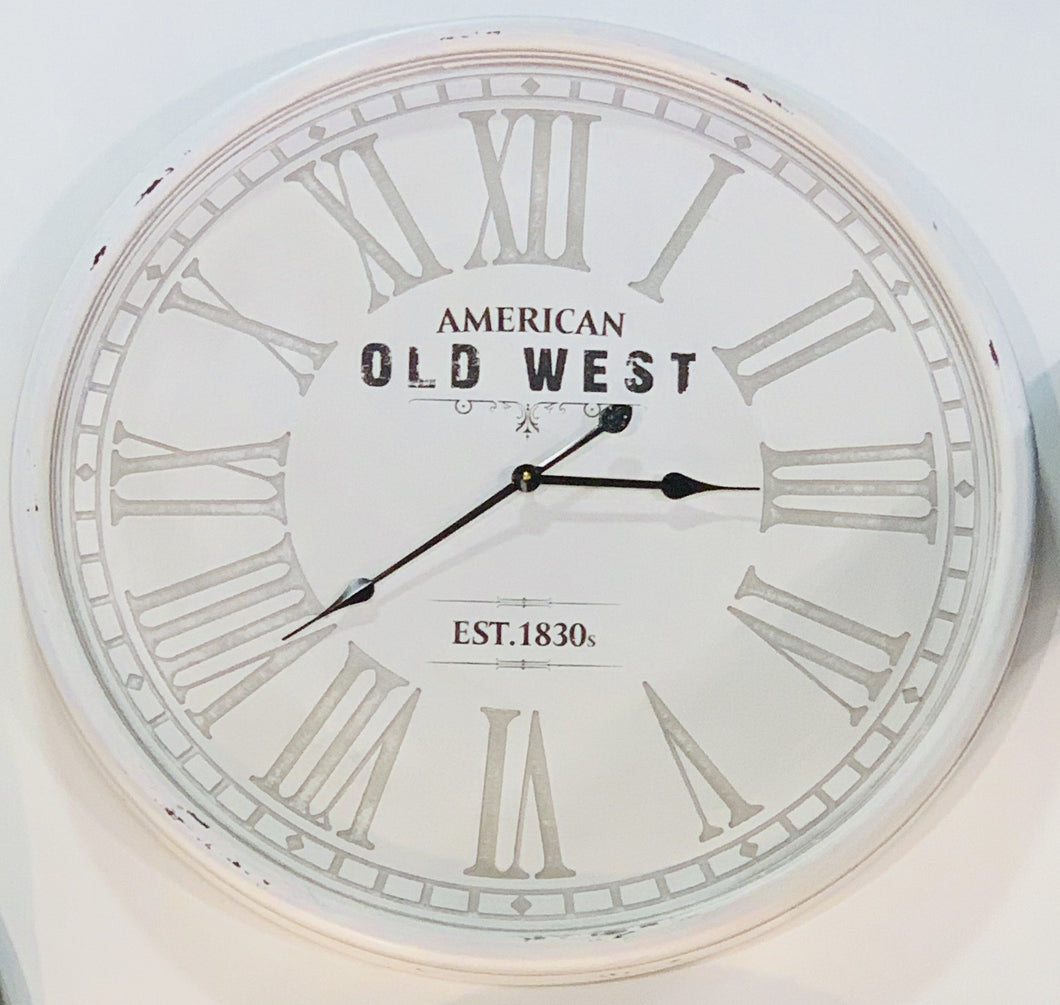Liberty Homeware American Old West White Wall Clock | Accessories | app store dev @@ABC ///[option4] 十月五日 11:53 