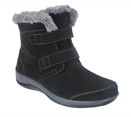 OrthoFeet Florence-Black Boots With Fur | Footwear | app store dev @@ABC ///[option4] 十月五日 11:53 