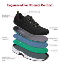 Load image into Gallery viewer, OrthoFeet Coral-Black Stretchable | Footwear | app store dev @@ABC ///[option4] 十月五日 11:53 
