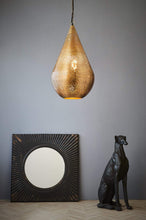 Load image into Gallery viewer, Zaffero Aquarius Medium - Brass - Perforated Teardrop Pendant Light | Lighting | app store dev @@ABC ///[option4] 十月五日 11:53 
