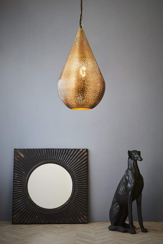 Zaffero Aquarius Medium - Brass - Perforated Teardrop Pendant Light | Lighting | app store dev @@ABC ///[option4] 十月五日 11:53 
