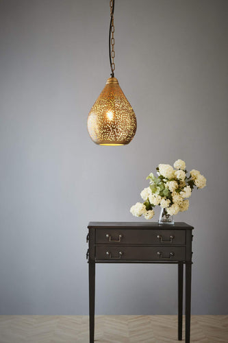 Zaffero Aquarius Small - Brass - Perforated Teardrop Pendant Light | Lighting | app store dev @@ABC ///[option4] 十月五日 11:53 