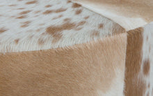 Load image into Gallery viewer, Home &amp; Giftware Cow Hide Round Ottoman | Living | app store dev @@ABC ///[option4] 十月五日 11:53 
