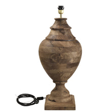 Load image into Gallery viewer, Zaffero Amphora Large - Dark Natural - Turned Wood Urn Table Lamp | Lighting | app store dev @@ABC ///[option4] 十月五日 11:53 
