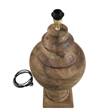Load image into Gallery viewer, Zaffero Amphora Large - Dark Natural - Turned Wood Urn Table Lamp | Lighting | app store dev @@ABC ///[option4] 十月五日 11:53 
