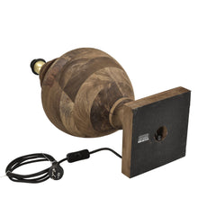 Load image into Gallery viewer, Zaffero Amphora Medium - Dark Natural - Turned Wood Urn Table Lamp | Lighting | app store dev @@ABC ///[option4] 十月五日 11:53 
