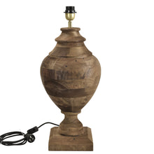 Load image into Gallery viewer, Zaffero Amphora Medium - Dark Natural - Turned Wood Urn Table Lamp | Lighting | app store dev @@ABC ///[option4] 十月五日 11:53 
