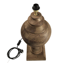 Load image into Gallery viewer, Zaffero Amphora Medium - Dark Natural - Turned Wood Urn Table Lamp | Lighting | app store dev @@ABC ///[option4] 十月五日 11:53 

